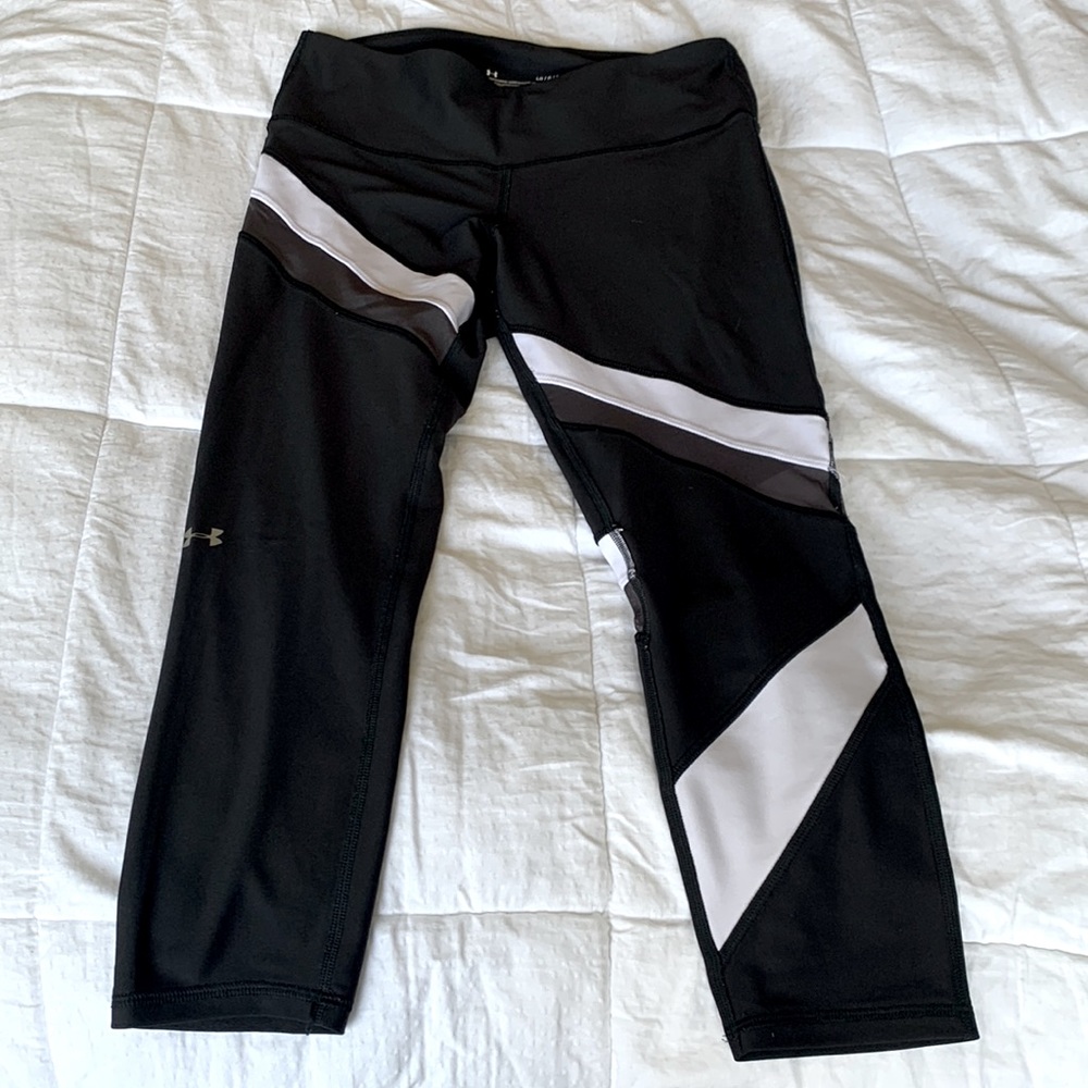 NWOT Under Armour cutout colorblock leggings size large lg